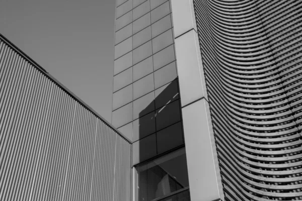 Steel and wooden structure abstract architecture