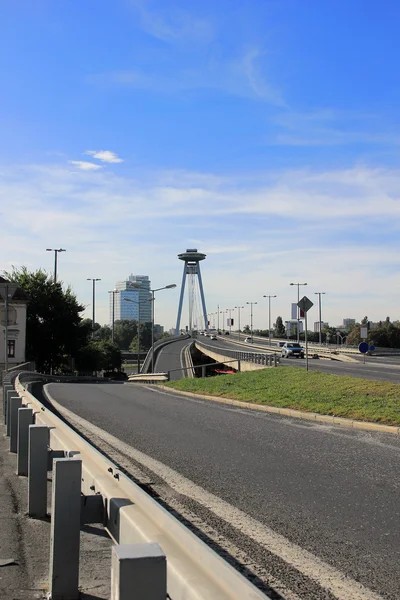 Novy Most or New Bridge in Bratislava, Slovakia