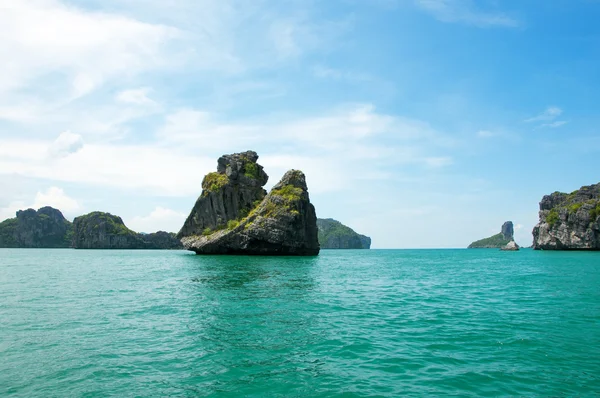 Monkey Island landmark in Ang Thong National Marine park in Thailand sea