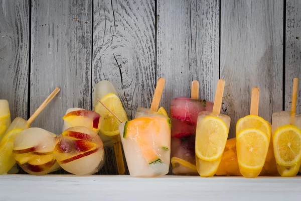 Different ice-cream fruit, frozen fruit