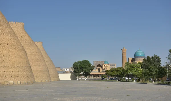 Ark is the ancient fortress (IX - X century) in Bukhara. The Ark fortress, towering over the old Registan square and was a symbol of greatness, power and strength in the Emirate of Bukhara.