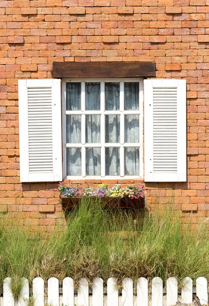 White vintage window