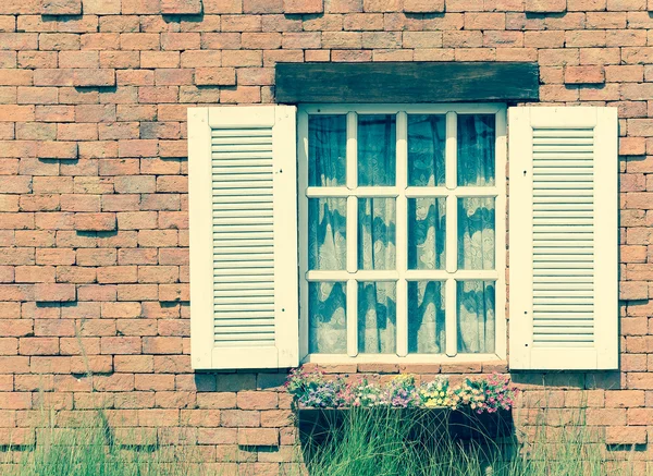 White vintage window