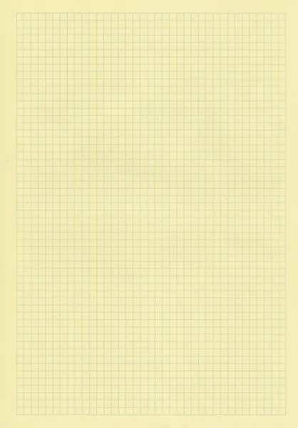 Yellow squared notebook sheet