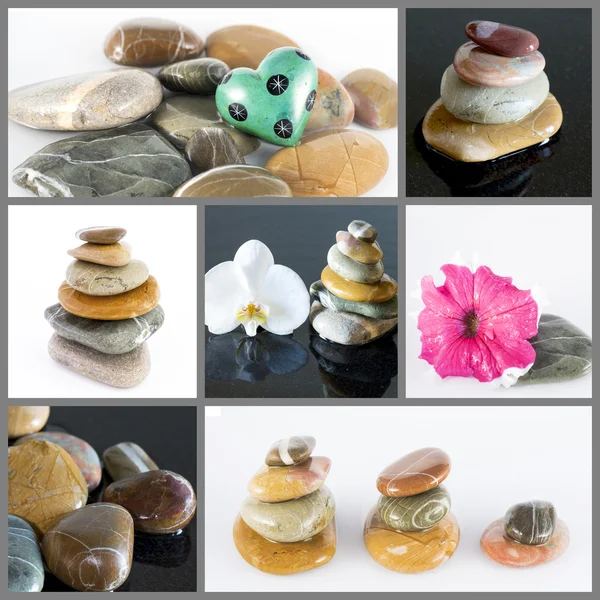 Collection Stones and flowers