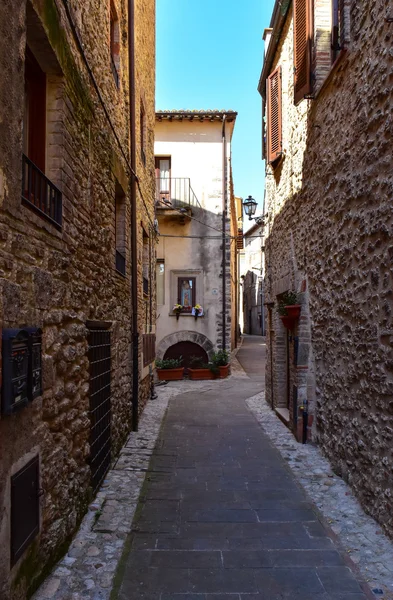 ACQUASPARTA, ITALY - 12 APRIL 2015 - A visit in the historic center of Aquasparta medieval town.