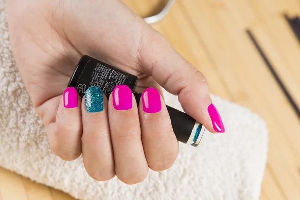 Fantastic manicure in a modern beauty shop