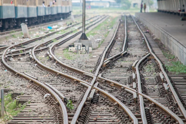 Slum people in  Kamalapur Rail Station