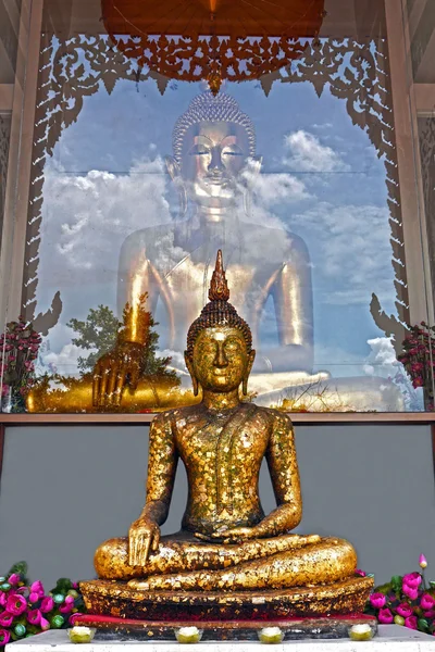 Buddha in Golden Mount, Bangkok. THAILAND.