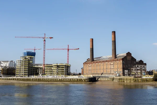 LONDON - APRIL 2015: Waterfront Apartments Under Construction