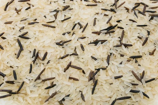 White and black rice