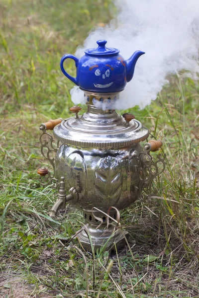 Russian samovar and a teapot