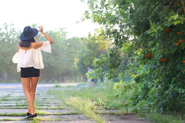 Wonderful female hat asian sunset cheerful emotions laughter