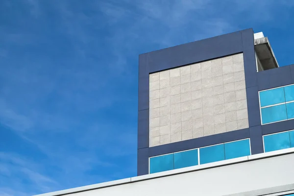 Mockup Company logo or signage on building in the city.