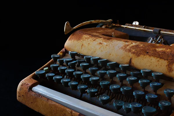 Typewriter, Waiting for Inspiration. Vintage Rusty Typewriter Ma