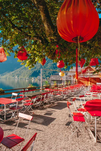 Restaurant in Hallstat Austria Alps