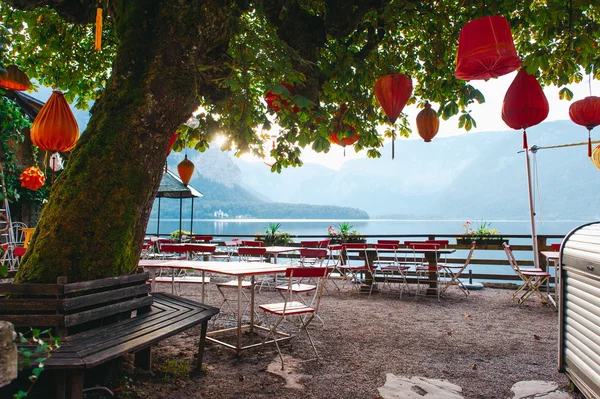 Restaurant in Hallstat Austria Alps