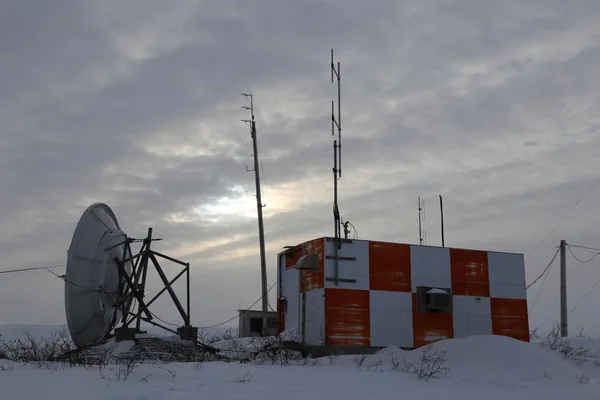 A radio relay tower near Schefferville   Matimekosh, Northern Quebec, Canada