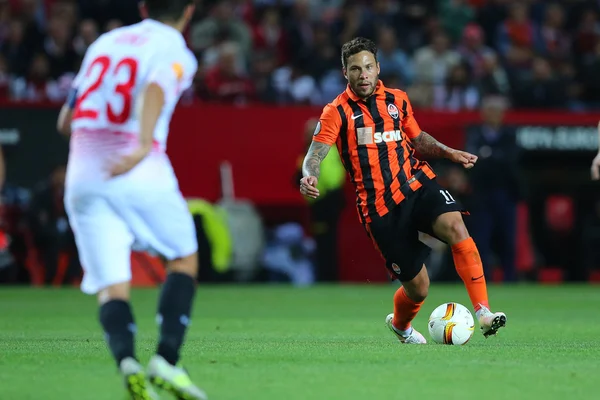 SEVILLA, SPAIN - MAY 5: Marlos runs with a ball during the UEFA Europa League second leg semi-finals match between FC Shakhtar Donetsk vs Sevilla FC, 5 May 2016, Ramon Sanchez Pizjuan, Spain