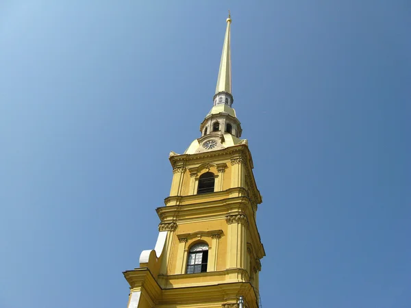 The belfry of Peter and Paul cathedral. Saint Petersburg, Russia.