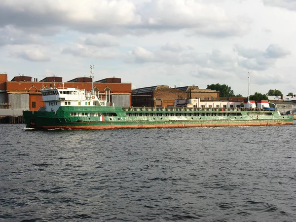 Barge on the Neva river, Saint Petersbutg