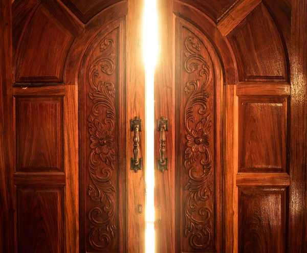 Open door light show the door to success
