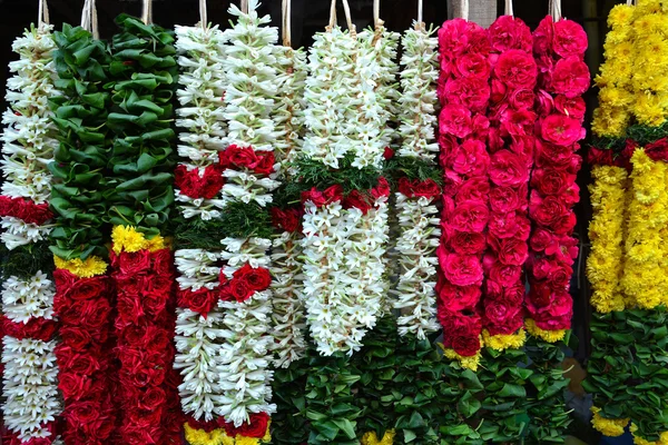 Colorful flower garlands
