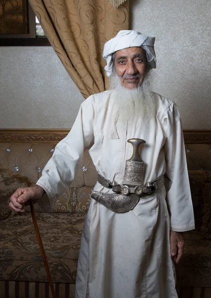 Old bearded Omani man