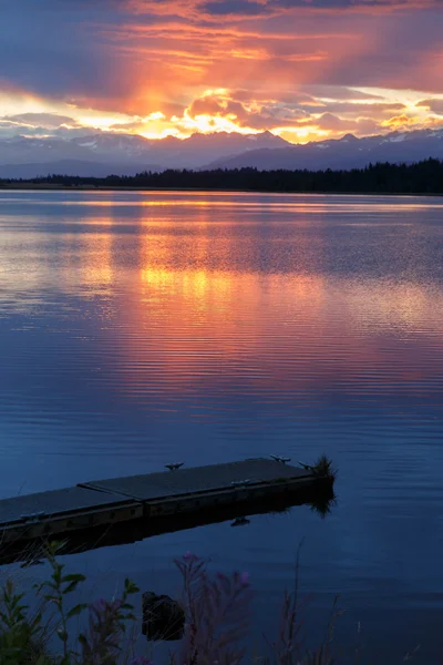 Sunrise at Beluga lake