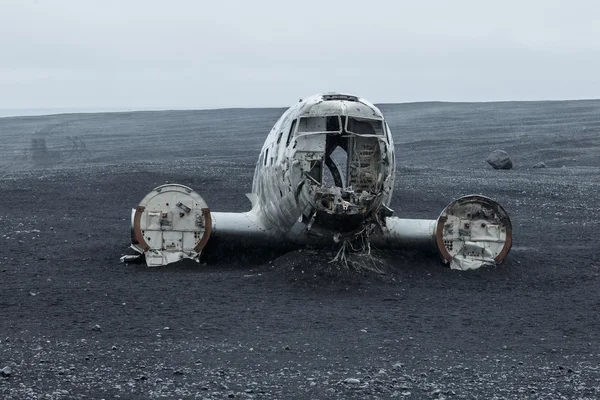 Crashed DC-3 airplane at the beach