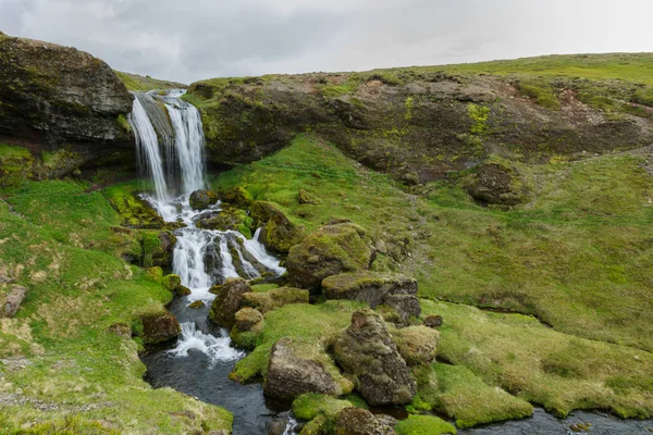 Waterfall with a stream coming down