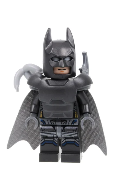 Бронированная Batman Lego Minifigure — стоковое изображение Бронированная Batman Lego Minifigure — стоковое фото