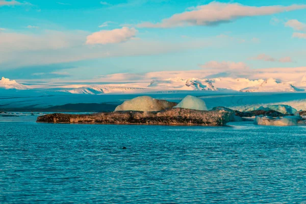 Paisagem Natural Incrível Maior Geleira Ilha Islândia Inverno — Fotografia de Stock