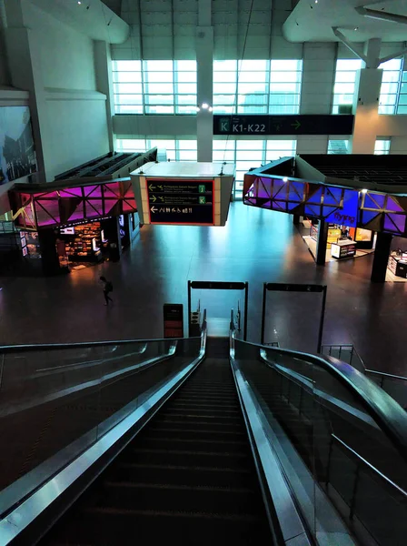 Terminal Aéroport Désert Kuala Lumpur Coronavirus Pandémique 2020 Kuala Lumpur — Photo