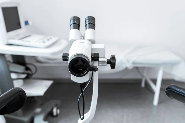 Colposcope Gynekologens Kontor Begreppet Kvinnlig Hälsa — Stockfoto