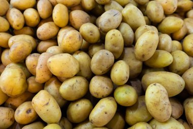 Patates. Bir sürü patates. Çerçeve patatesle dolu..