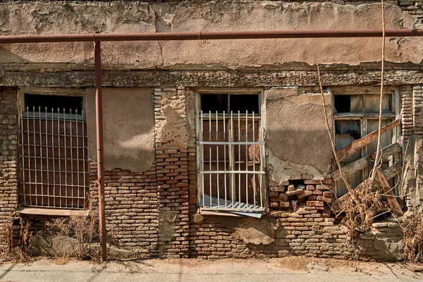 Ambiente Vieja Ciudad Tiflis Antiguas Casas Ladrillo Ruinas — Foto de Stock