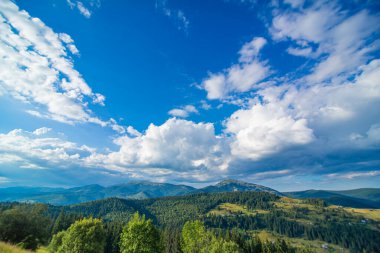 Karpaty Dağları 'nın yaz manzarası
