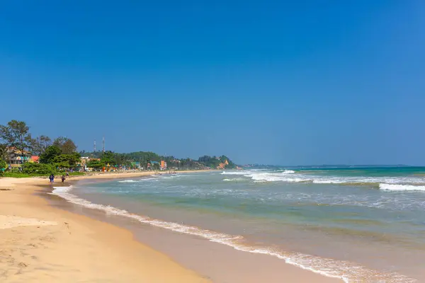 Praia Deserta Perfeita Beira Mar Ilha — Fotografia de Stock