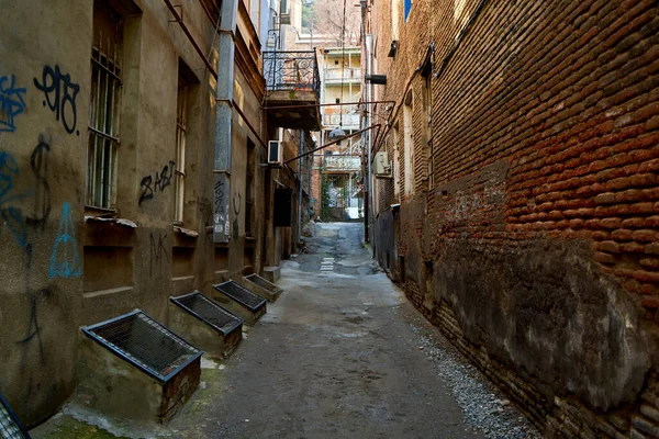 Atmosphere Old City Tbilisi Historical Architecture Georgia Tbilisi Georgia 2021 — Stock Photo, Image