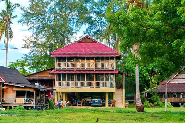 Vivienda Vacaciones Una Casa Selva Una Isla Langkawi Malasia 2020 — Foto de Stock