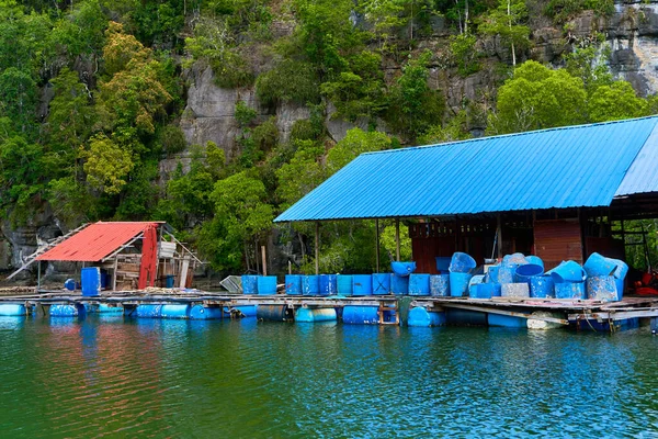 Floating Fish Farm Island Langkawi Malaysia — Stock Photo, Image