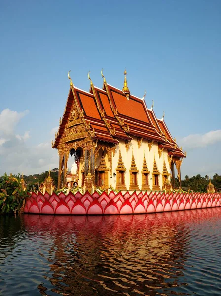 Wat Plai Laem Κτίριο Ναού Στο Νησί Σάμη Στην Ταϊλάνδη — Φωτογραφία Αρχείου