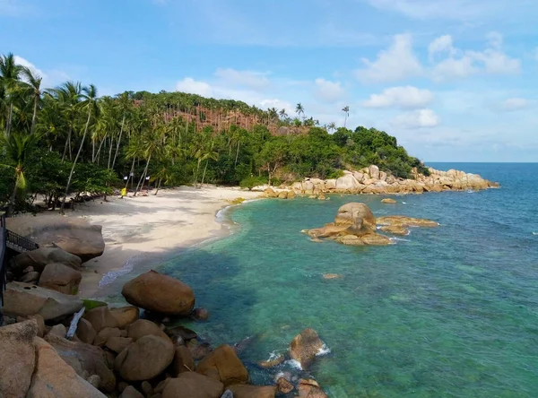 Resort Tropical Island Ocean Palm Trees Beach Clear Water Dream Royalty Free Stock Images