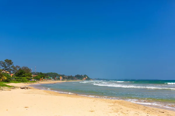 Praia Deserta Perfeita Beira Mar Ilha — Fotografia de Stock