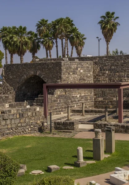 Parque Arqueológico no centro da cidade de Tiberíades, Israel — Fotografia de Stock