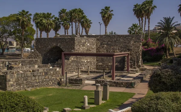 Parc archéologique dans le centre ville de Tibériade, Israël — Photo