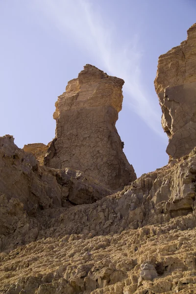 "Lot manželka" pilíře na hoře Sodom, Izrael. Pilíř je ma — Stock fotografie