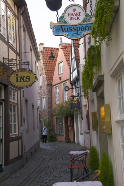 Gammal town av Hanseatic stad Bremen, Tyskland — Stockfoto