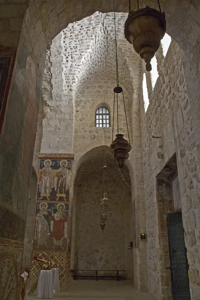 Fresco Inside of the chuch in Monastery of The Holy Cross — Stock Photo, Image